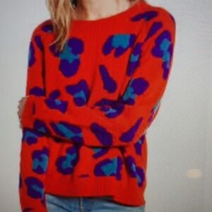 Blank NYC cheetah print sweater small